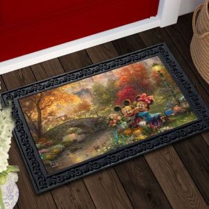 Mickey And Minnie Central Disney Outdoor Doormat