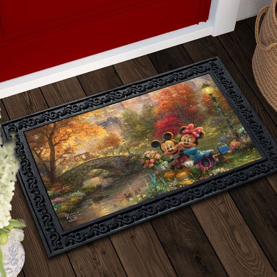 Mickey And Minnie Central Disney Outdoor Doormat Mickey And Minnie Central Disney Outdoor Doormat
