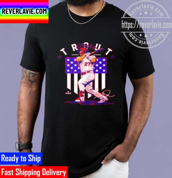 Mike Trout Los Angeles A Country Flag Football Unisex T-Shirt