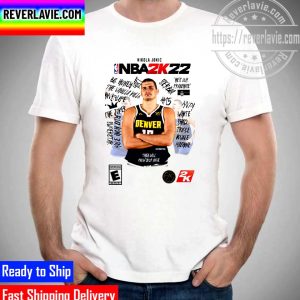 NBA 2K22 Denver Nuggets Nikola Jokic Won Back To Back MVP And 2K Unisex T-Shirt