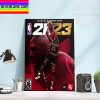 NBA 2K23 Michael Jordan Edition Cover Home Decor Poster Canvas