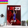 NBA 2K23 Standard Edition Cover Art of Devin Booker Home Decor Poster Canvas