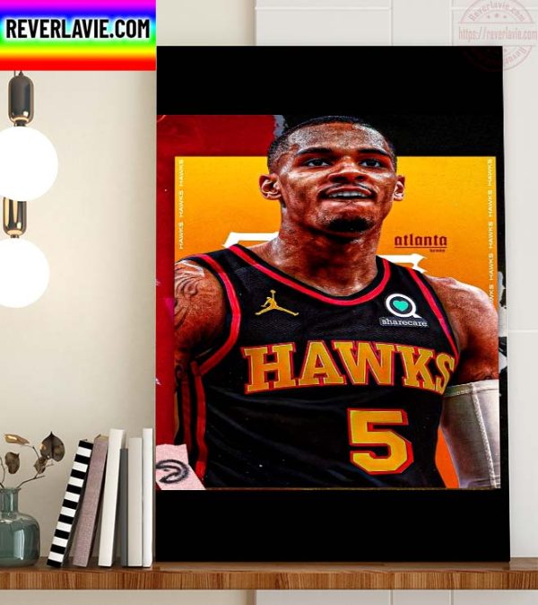 NBA Atlanta Hawks Dejounte Murray DM5 On The Way True To Atlanta Home Decor Poster Canvas