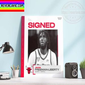 NBA Chicago Bulls Signed Javon Freeman-Liberty Guard Depual Home Decor Poster Canvas