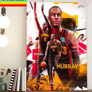 NBA Dejounte Murray Member of The Atlanta Hawks Home Decor Poster Canvas