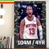 NBA Dejounte Murray Member of The Atlanta Hawks Home Decor Poster Canvas