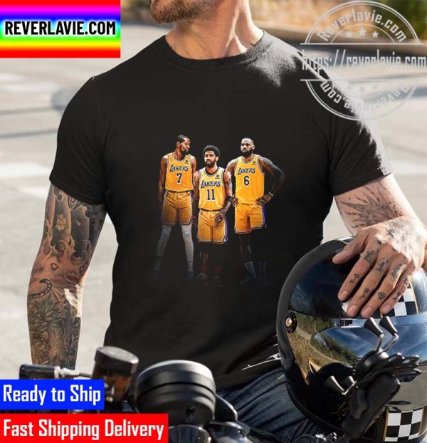 NBA Los Angeles Lakers LeBron James Carmelo Anthony And Malik Monk Unisex T-Shirt