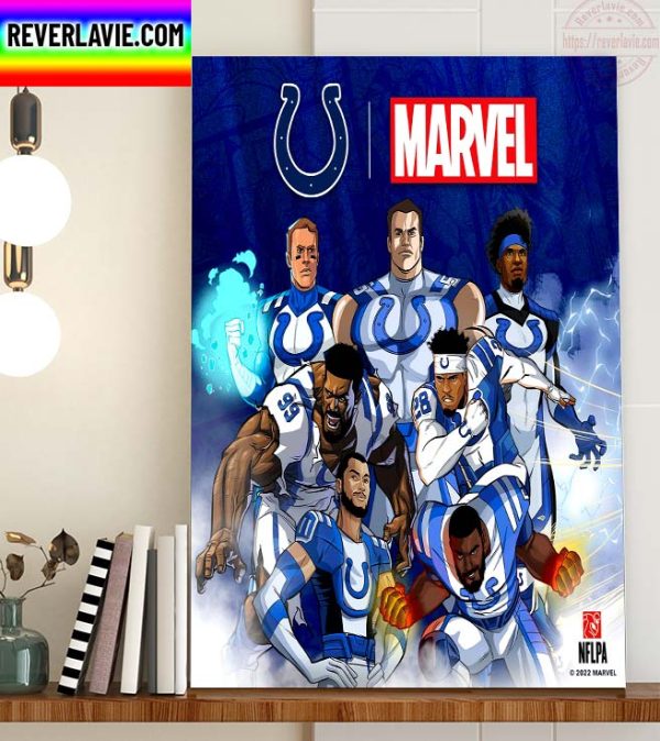 NFL Indianapolis Colts X Marvel Studios Home Decor Poster Canvas