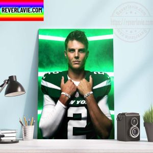 NFL New York Jets Zach Wilson In Year 2 Home Decor Poster Canvas