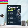 NFL Top 10 Running Backs in Madden 23 Home Decor Poster Canvas