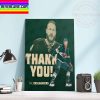 NHL Minnesota Wild Thank You For Everything Nick Bjugstad Home Decor Poster Canvas