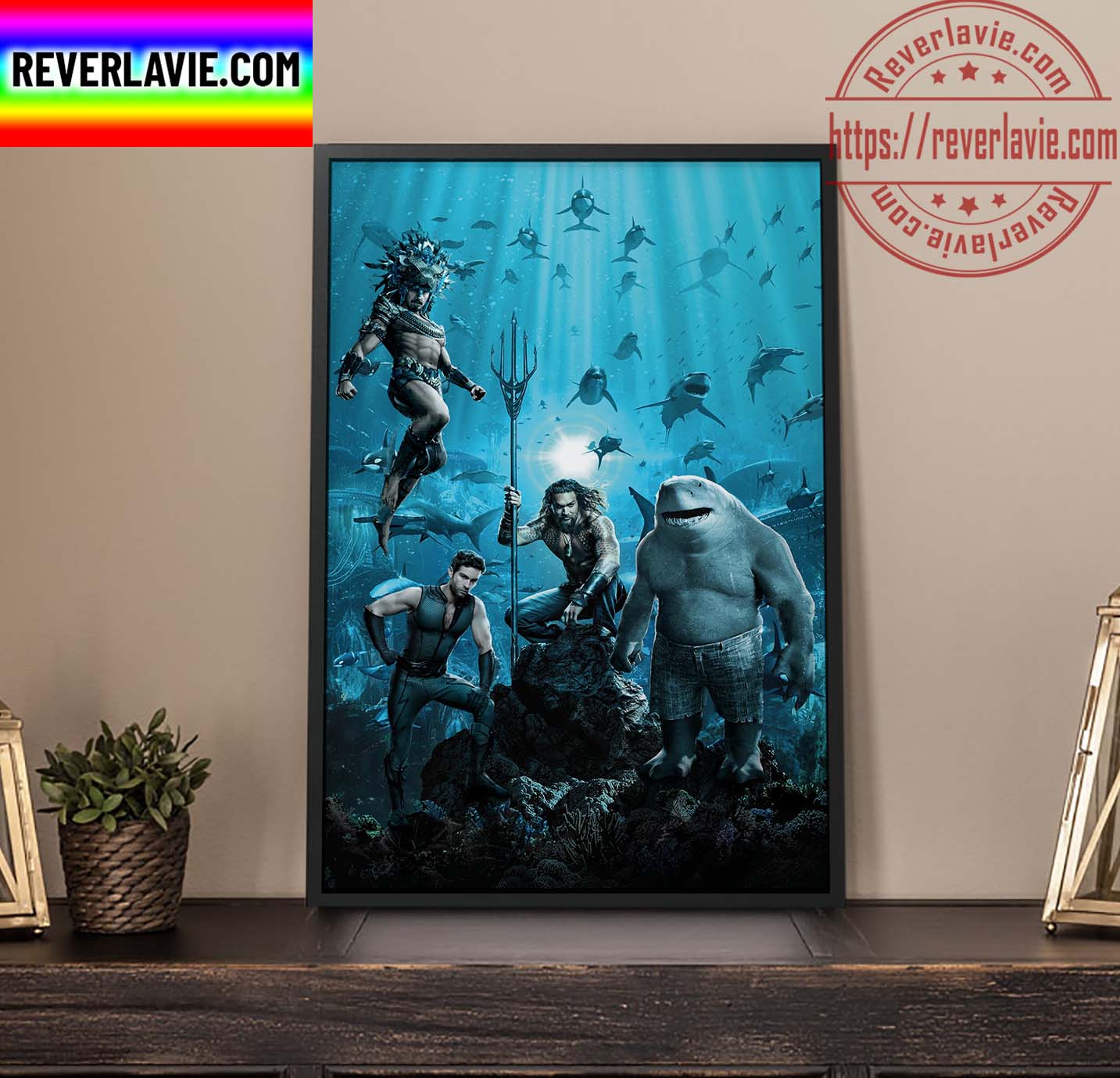 Namor Aquaman KingShark TheDeep The Team Is Complete Home Decor Poster Canvas Namor Aquaman KingShark TheDeep The Team Is Complete Home Decor Poster Canvas