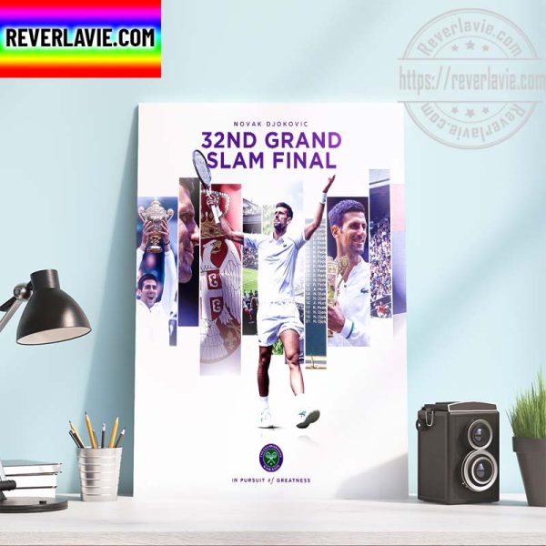 Novak Djokovic 32nd Grand Slam Final Most Grand Slam Men Singles Final Home Decor Poster Canvas