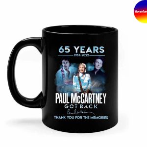 Paul McCartney 65 Years 1957 2022 Thank You For The Memories Mug