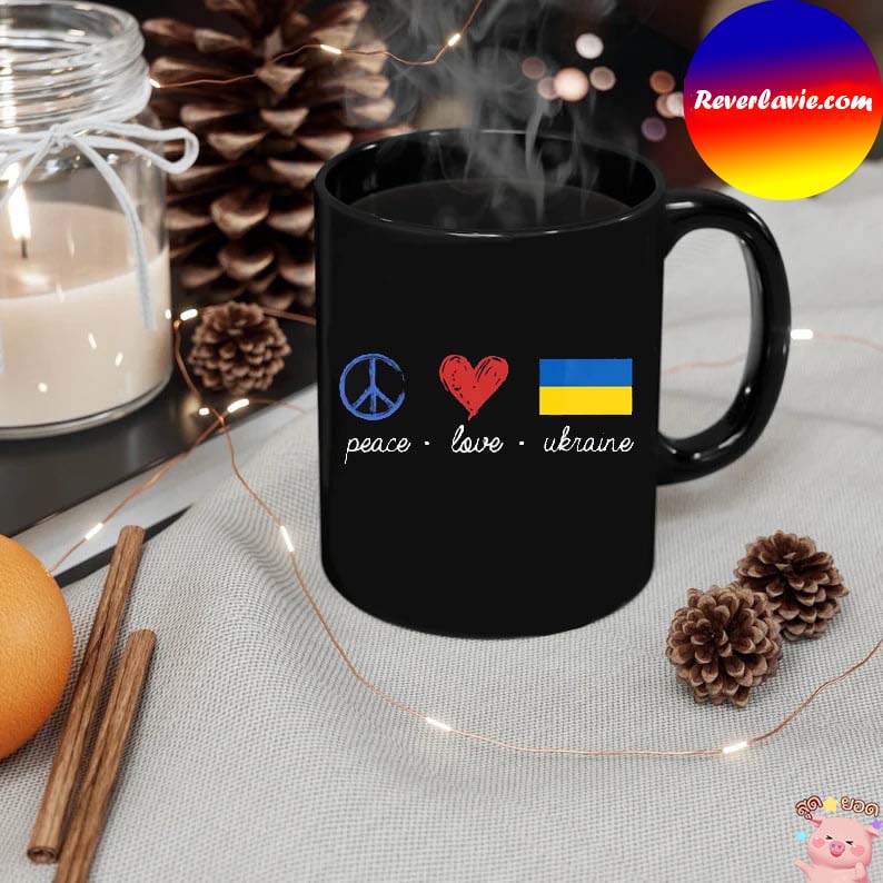 Peace Love Ukraine Flag Ukrainians Stop War Mug Peace Love Ukraine Flag Ukrainians Stop War Mug