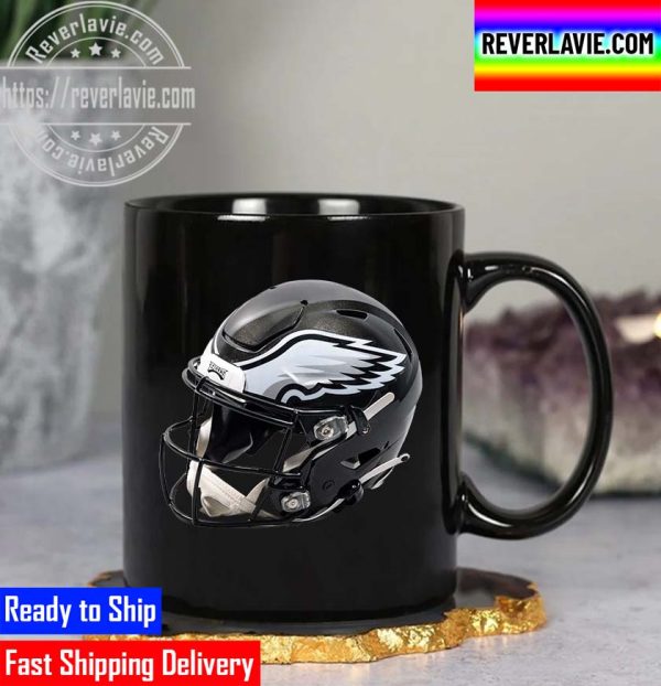 Philadelphia Eagles Black Alternate Helmet Coming Mug