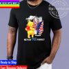 Pooh US Flag Never Forget 911 Disney Graphic Cartoon T-shirt