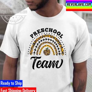 Preschool Team Leopard Rainbow Prek Back To School Unisex T-Shirt