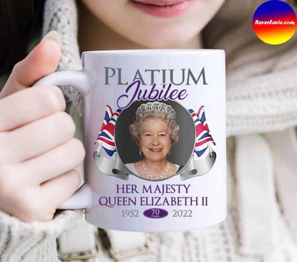 Queen Elizabeth 1952 II Platinum Jubilee Mug