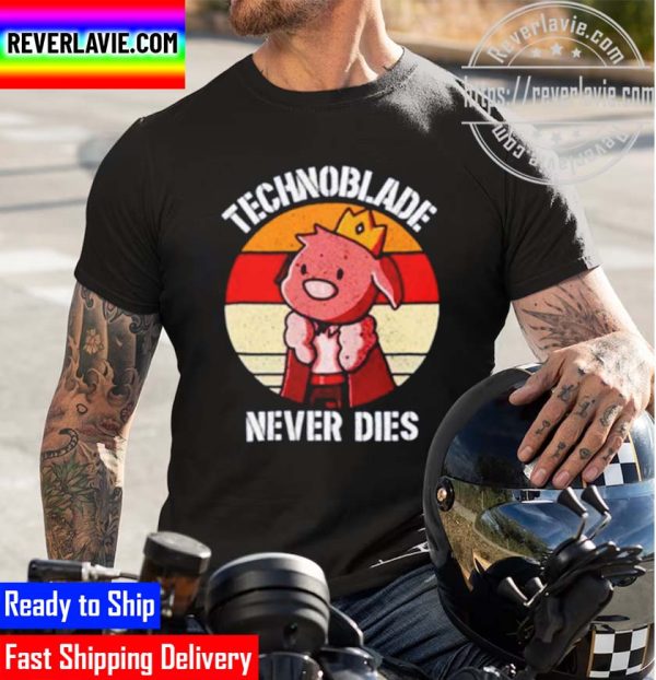 RIP Technoblade Pig Shirt Technoblade Never Dies Memorial Unisex T-Shirt