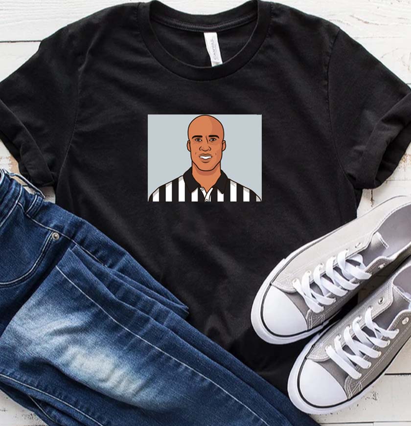 Richard Jefferson on zebra as referee t-shirt Richard Jefferson on zebra as referee t-shirt