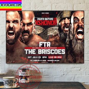Ring Of Honor Death Before Dishonor FTR ROH World Tag Team Championship The Briscoes Home Decor Poster Canvas