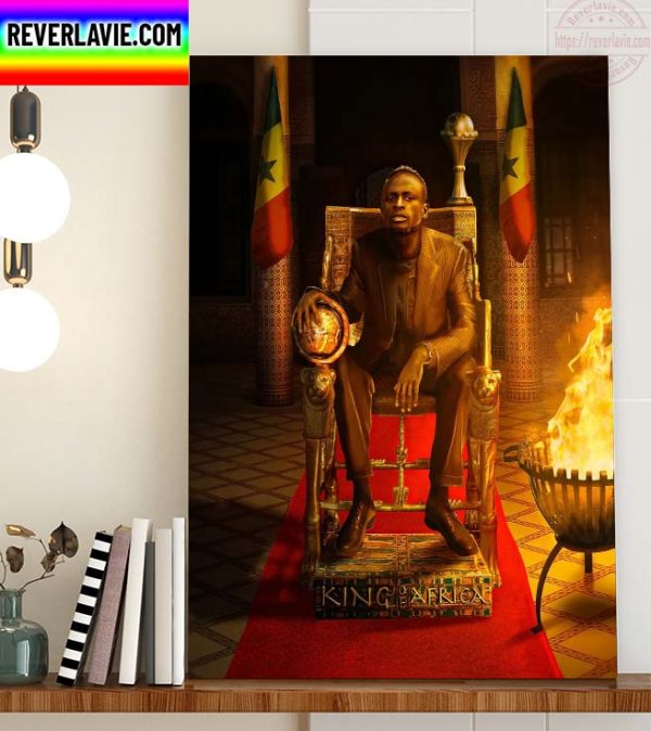 Sadio Mane Wins The African Player Of The Year 2022 Home Decor Poster Canvas