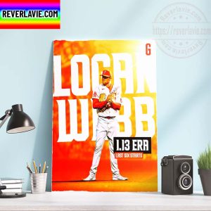 San Francisco Giants Logan Webb Dominant Home Decor Poster Canvas