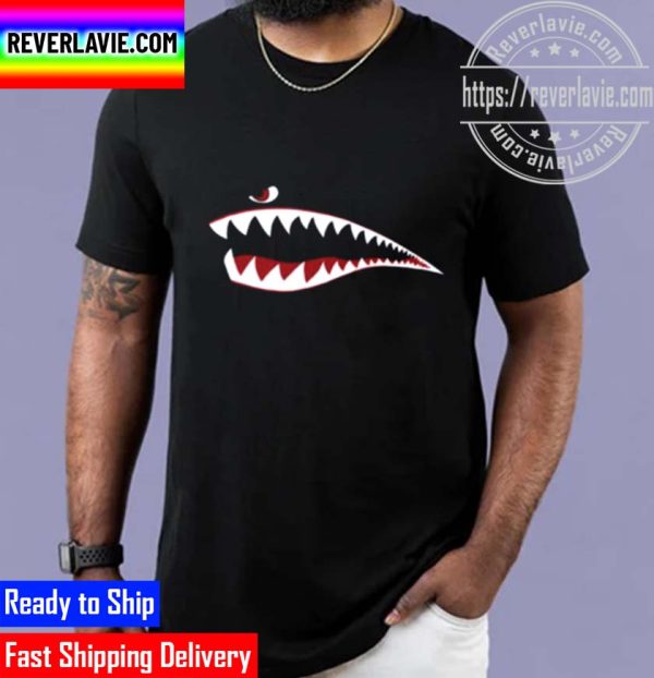 Shark Nose Art WWII Military Plane Unisex T-Shirt