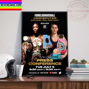 Shieldsmarshall Undisputed Middleweight World Championship Boxxer Salita Promotions Press Conference Home Decor Poster Canvas