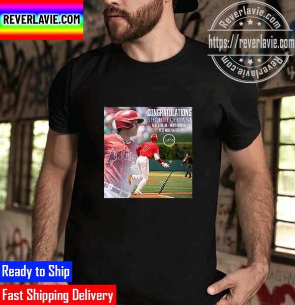 Shohei Ohtani Winner The Best MLB Player and Best Athlete Men’s Sports Awards Unisex T-Shirt