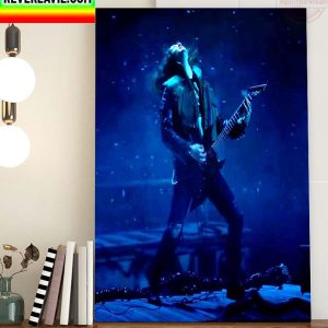 Stranger Things 4 Eddie Munson Plays Guitar Solo Home Decor Poster Canvas