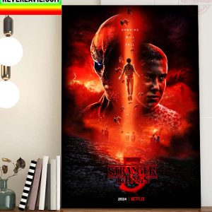 Stranger Things 5 2024 Hawkins Will Fall Home Decor Poster Canvas