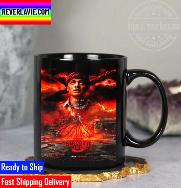 Stranger Things 5 Hawkins Will Fall One Last Time S5 2024 Mug