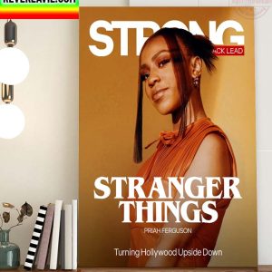 Stranger Things Priah Ferguson Turning Hollywood Upside Down Home Decor Poster Canvas