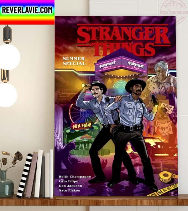 Stranger Things Summer Special Fan Art Home Decor Poster Canvas