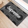 Best Supreme Gun In Black Rifle Background Doormat
