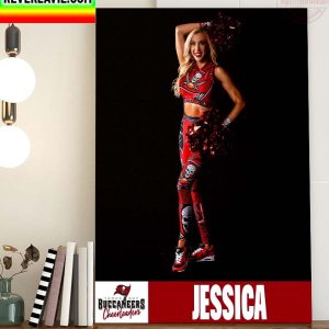 Tampa Bay Buccaneers Cheerleaders 2022 Team Captain Jessica Home Decor Poster Canvas