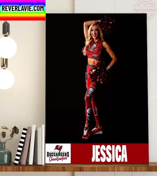 Tampa Bay Buccaneers Cheerleaders 2022 Team Captain Jessica Home Decor Poster Canvas