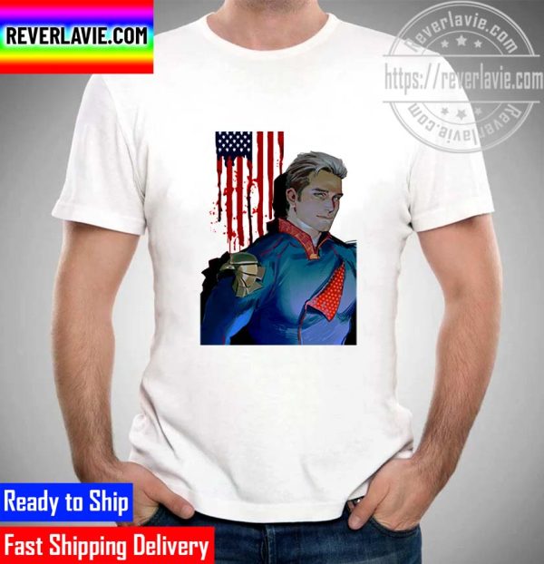 The Boys Homelander x America Blood Flag Unisex T-Shirt