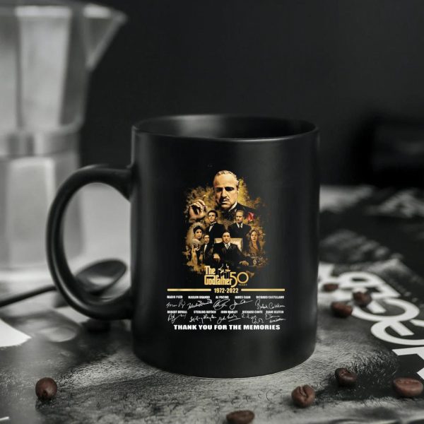 The Godfather 50 Years 1972 2022 Signatures Thank You Mug