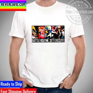 The Rockman Mega Man Battle Routine Set Execute Characters Unisex T-Shirt