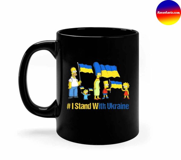 The Simpsons I stand with Ukraine Mug