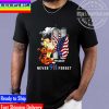Tinker Bell US Flag Never Forget 911 Disney Graphic Cartoon Unisex T-Shirt
