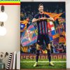 Transfer News Robert Lewandowski to FC Barcelona Home Decor Poster Canvas