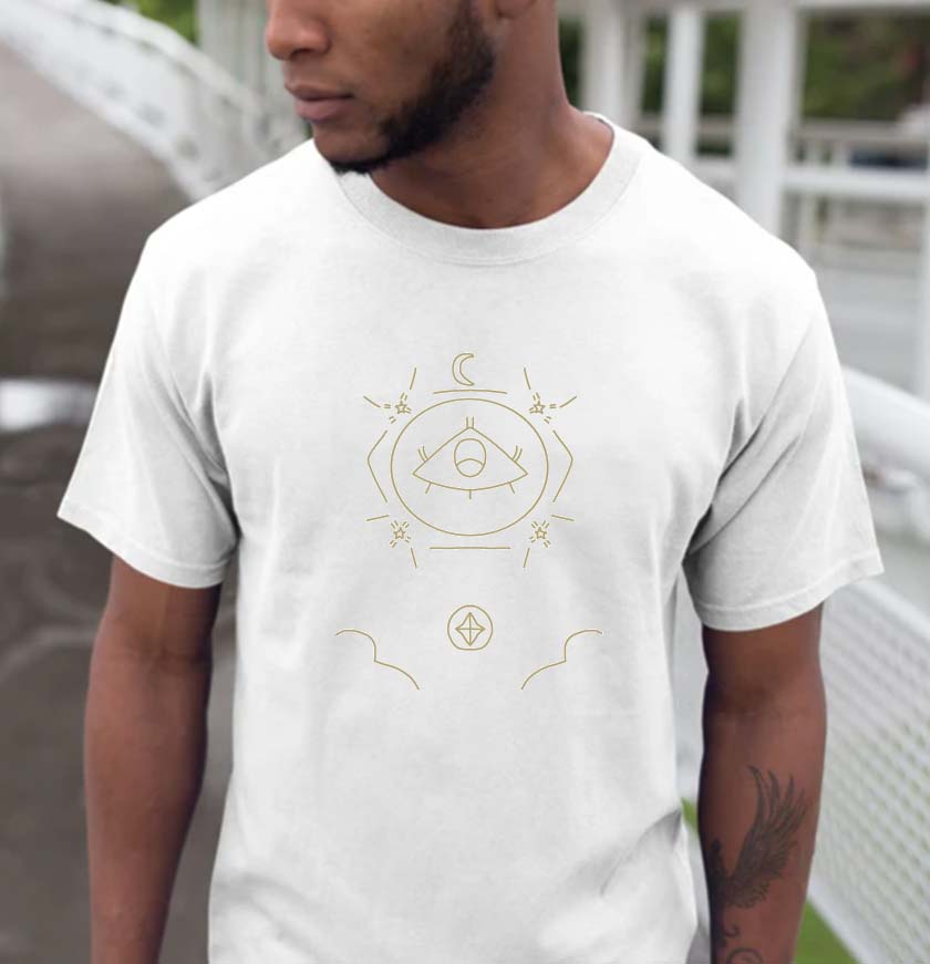 Transparent cosmic eye unidex T-shirt Transparent cosmic eye unidex T-shirt