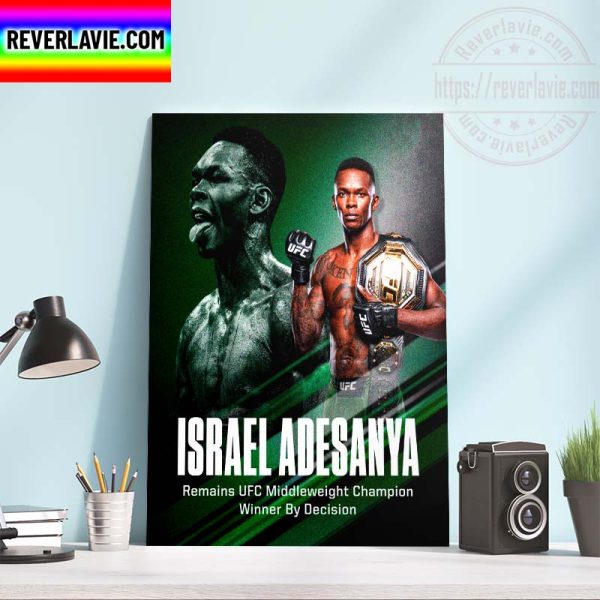 UFC 276 Israel Adesanya UFC Middleweight Champions Winner The King Of The Middleweight Division Home Decor Poster Canvas