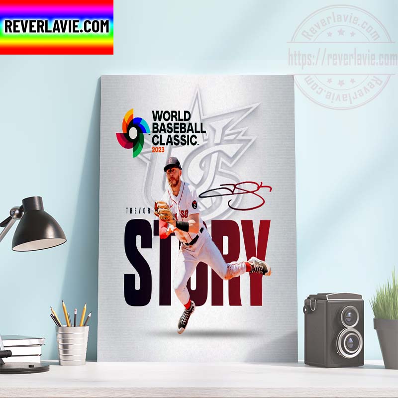 USA Baseball Trevor Story World Baseball Classic 2023 Home Decor Poster Canvas USA Baseball Trevor Story World Baseball Classic 2023 Home Decor Poster Canvas