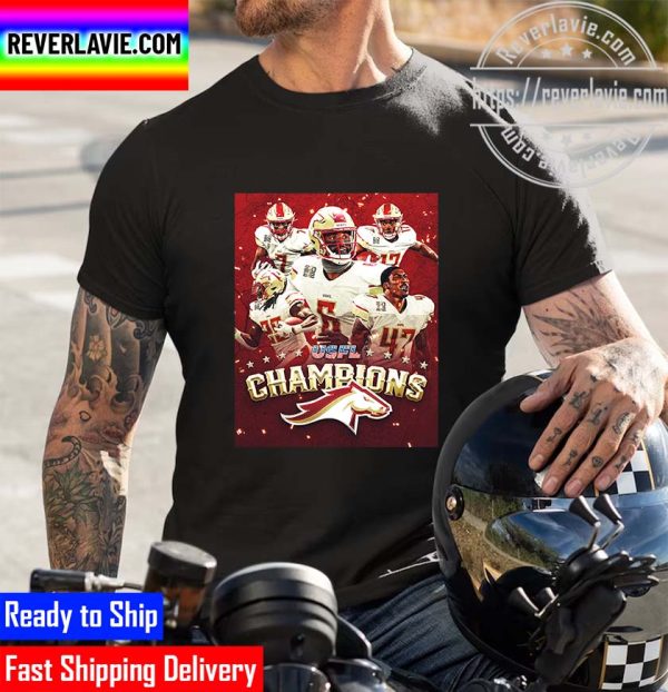 USFL United States Football League Champions Birmingham Stallions Champions Unisex T-Shirt