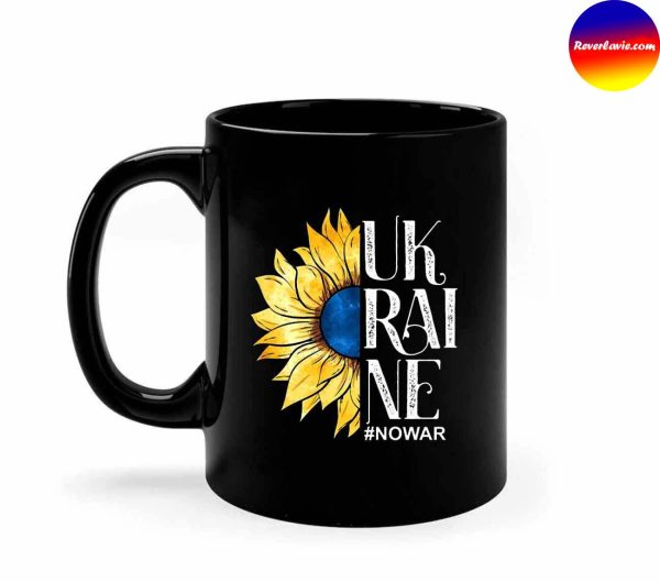 Ukraine No War Sunflower Mug